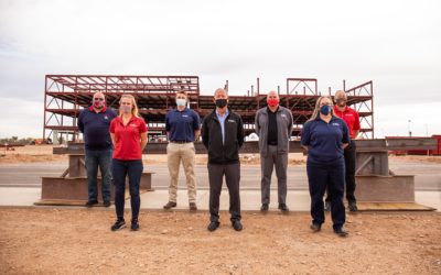 Kyl Institute for National Security Team signs final beam for new location