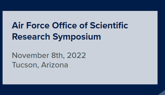 Air Force Office of Scientific Research Symposium